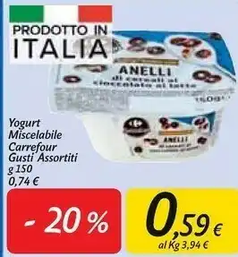 Carrefour Market Carrefour - Yogurt Miscelabile 150 G offerta