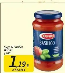 Carrefour Market Barilla Basilico 400 G(ml) offerta
