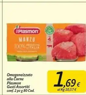 Carrefour Market Plasmon Omogenizzato Alla Carne offerta