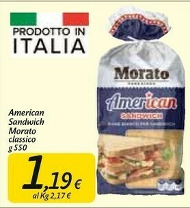 Carrefour Market Morato American Sandwich Grano Duro offerta