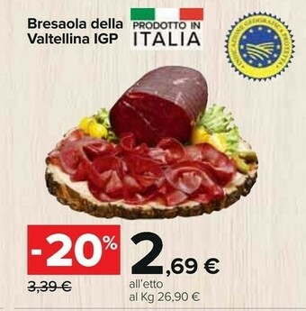 Carrefour Bresaola Della Valtellina Igp offerta