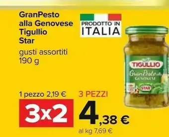 Carrefour Star Star - GranPesto alla Genovese Tigullio 190 g(ml) offerta