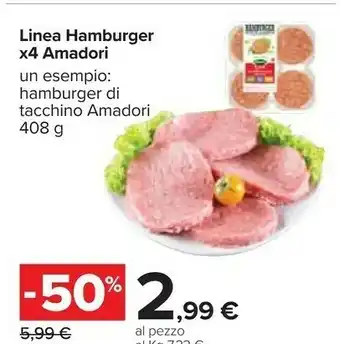 Carrefour Amadori Linea Hamburger offerta