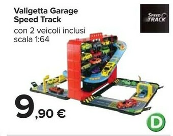 Carrefour Valigetta Garage Speed Track offerta