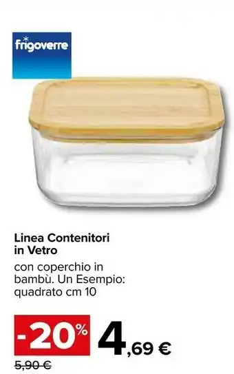 Carrefour Contenitori In Vetro Con Coperchio In Bambù offerta
