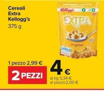 Carrefour Kellogg's - Kellogg's Extra Delizia Di Frutta 375 G(ml) offerta