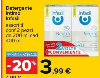 Carrefour Infasil Detergente Intimo offerta