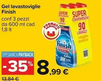 Carrefour Finish All-in-1 Max 1000ml 1pezzo(i) Dishwasher Detergent Gel offerta