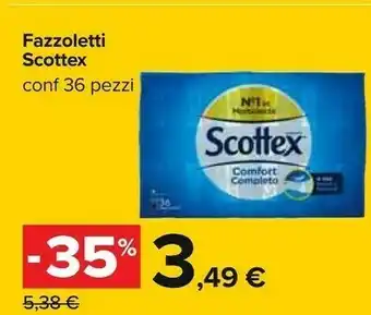 Carrefour Scottex Fazzoletti offerta