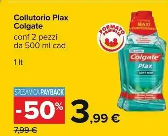 Carrefour Colgate Collutorio Plax offerta