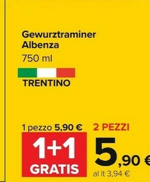 Carrefour Albenza Gewurztraminer offerta