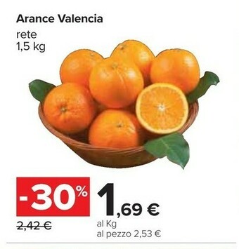 Carrefour Arance Valencia offerta