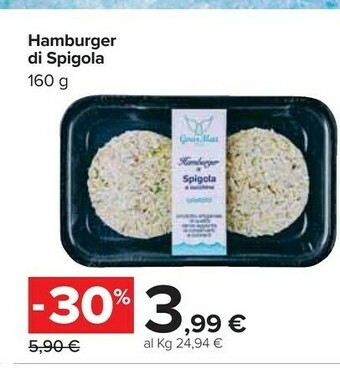 Carrefour Hamburger Di Spigola offerta