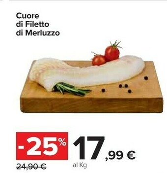 Carrefour Cuore Di Filetto Di Merluzzo offerta