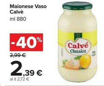 Carrefour Market Calvè Maionese Classica offerta