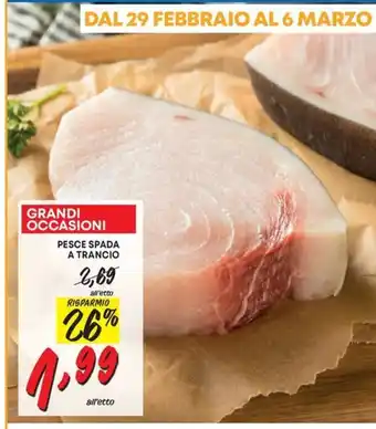 Pam PESCE SPADA A TRANCIO offerta
