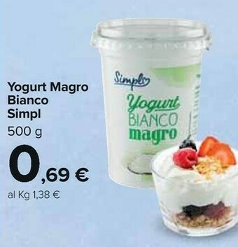 Carrefour Market Simpl Yogurt Magro Bianco offerta