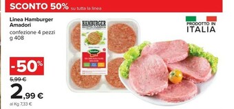 Carrefour Market Amadori Hamburger Di Pollo 408 G(ml) offerta