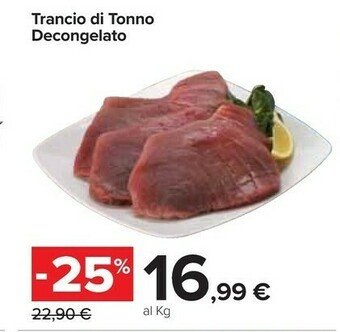 Carrefour Market Trancio Di Tonno Decongelato offerta