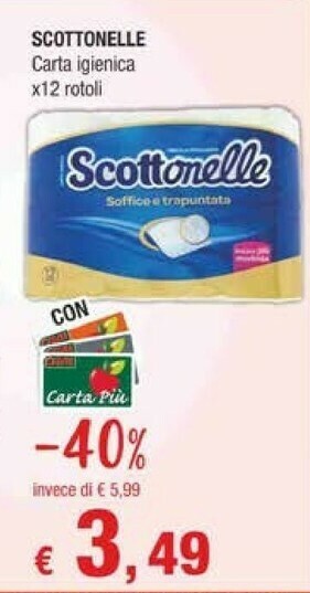 Crai Scottonelle Carta Igienica offerta