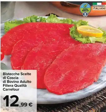 Carrefour Bistecche Scelte Di Coscia Di Bovino Adulto Filiera Qualita