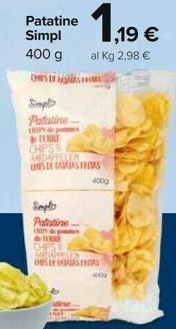 Carrefour Market Simpl Patatine offerta