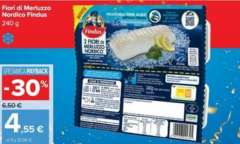 Carrefour Market Findus 2 Fiori Di Merluzzo D'Alaska 240 G(ml) offerta