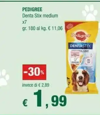 Crai Pedigree Denta Stix Medium offerta