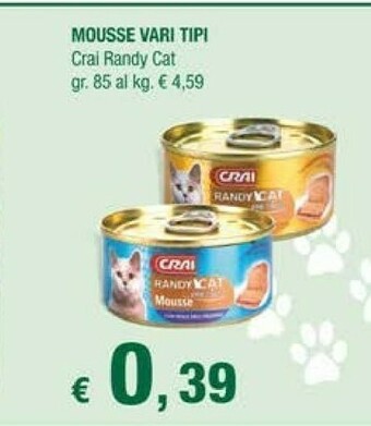 Crai Crai Randy Cat Mousse offerta