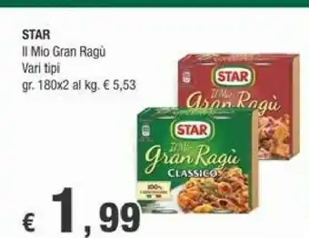 Crai Star Il Mio Gran Ragù Classico 360 G(ml) offerta