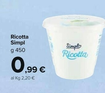 Carrefour Market Simpl Ricotta offerta