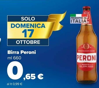 Carrefour Market Peroni Birra 660 G(ml) offerta