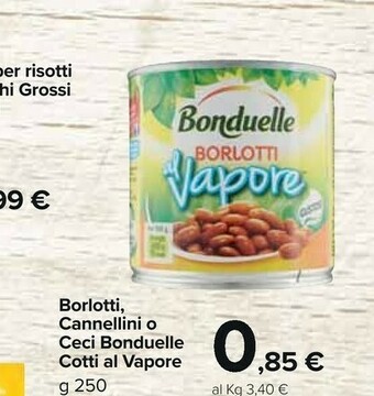 Carrefour Market Bonduelle Borlotti Al Vapore 250 G(ml) offerta