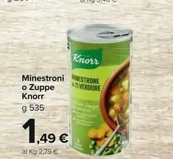 Carrefour Market Knorr Minestroni offerta