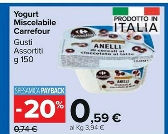 Carrefour Market Carrefour Yogurt Miscelabile offerta