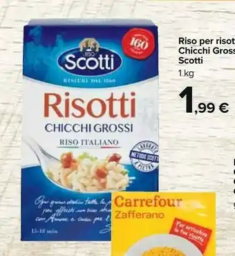 Carrefour Market Scotti Riso Oro Risotti 10' offerta
