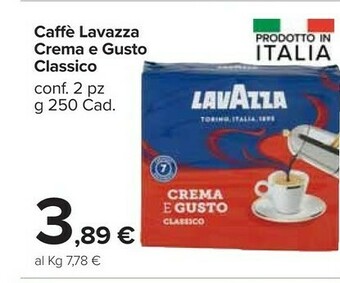 Carrefour Market Lavazza Caffè Crema E Gusto offerta
