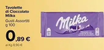Carrefour Market Milka Tavolette Di Cioccolato Gusti Assortiti offerta