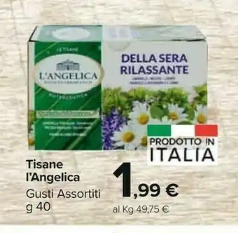 Carrefour Market L'angelica Le Tisane Drenante offerta