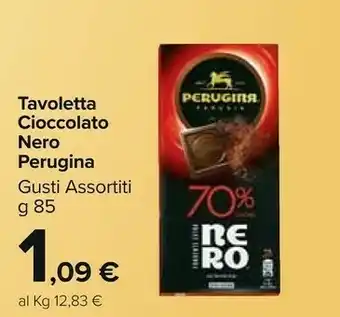 Carrefour Market Perugina Tavoletta Cioccolato Nero Gusti Assortiti offerta