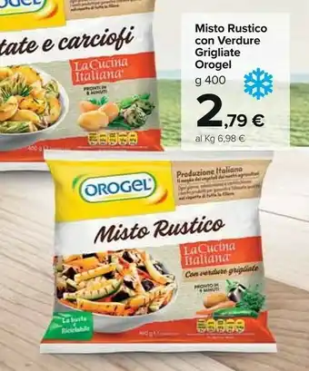 Carrefour Market Orogel Misto Rustico Con Verdure Grigliate 400 G(ml) offerta