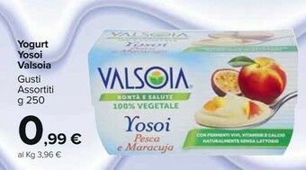 Carrefour Market Valsoia Yosoi Pesca E Maracuja 250 G(ml) offerta
