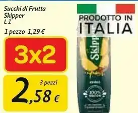 Carrefour Market Skipper Succhi Di Frutta offerta