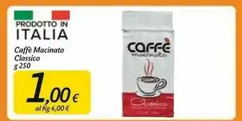 Carrefour Market Caffe Macinato Classico 250 G offerta