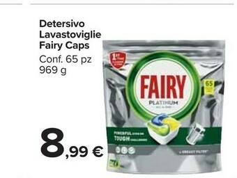 Carrefour Fairy Detersivo Lavastoviglie Caps offerta