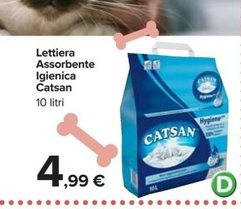 Carrefour Catsan Lettiera Assorbente Igienica offerta