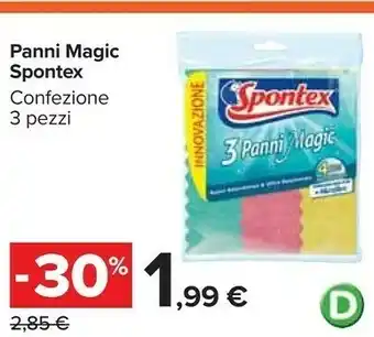 Carrefour Spontex Panni Magic Confezione offerta
