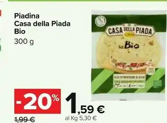 Carrefour Casa Della Piada Bio Piadina offerta