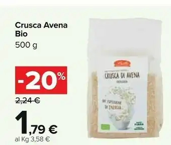 Carrefour Crusta Di Avena Bio 500 G offerta