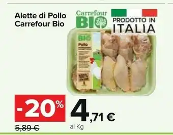 Carrefour Carrefour Bio Alette Di Pollo offerta